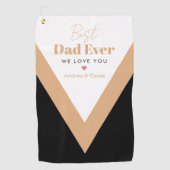 Bester Papa Golfhandtuch (Vorderseite)