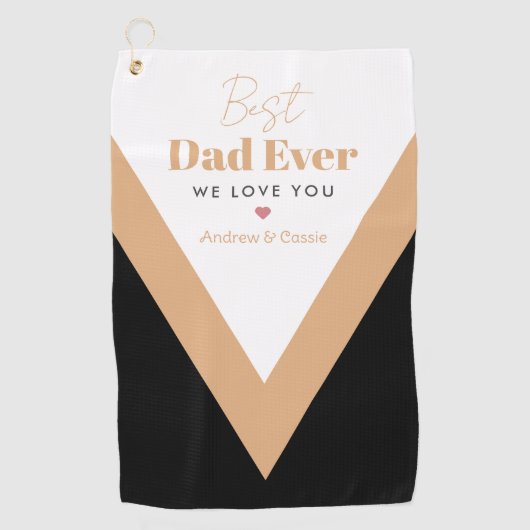 Bester Papa Golfhandtuch (Vorderseite)
