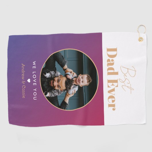 Bester Papa Golfhandtuch (Horizontal)