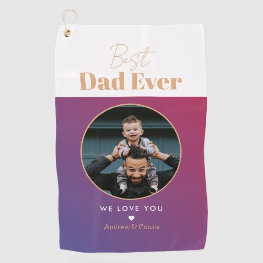 Bester Papa Golfhandtuch (Vorderseite)