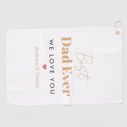 Bester Papa Golfhandtuch (Horizontal)