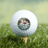 Bester Papa Grün Foto Golfball (Insitu T-Shirt)