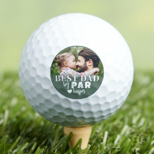 Bester Papa Grün Foto Golfball