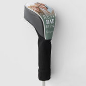 Bester Papa Grünes Foto Vater Golf Headcover (angewinkelt)