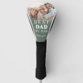 Bester Papa Grünes Foto Vater Golf Headcover (Vorderseite)