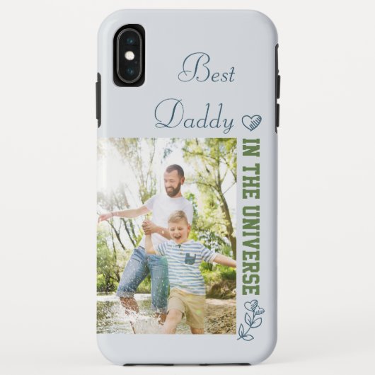 Bester Papa im Universe Custom Foto Case-Mate iPhone Hülle (Rückseite)