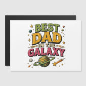„Bester Papa im Universum“ Magnetkarte (Vorne/Hinten)