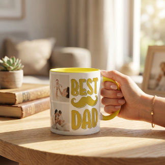 Bester Papa individuelles Foto Vatertagsgeschenk f Tasse
