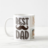 Bester Papa, individuelles Foto-Vatertagsgeschenk Kaffeetasse (Links)