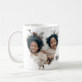 Bester Papa je 2 Fotos Tasse (Links)