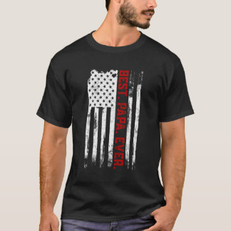 Bester Papa je amerikanischer Flaggenvater -€™S Da T-Shirt