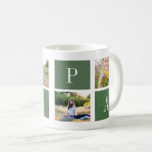 Bester Papa je! Benutzerdefinierte 4-Foto Collage- Kaffeetasse (VorderseiteRechts)