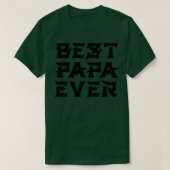 Bester Papa-je-chinesischer Text-Stil T-Shirt (Design vorne)