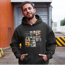 Bester Papa je Foto Collage und Text dunkelgrau