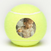 Bester Papa je | Foto in Handschrift Tennisbälle (Rückseite)