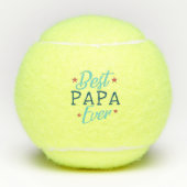 Bester Papa je | Foto in Handschrift Tennisbälle (Vorderseite)