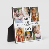 Bester Papa je - Fotomaterial zum Vater Fotoplatte (Vorderseite)