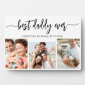 Bester Papa je - Fotomaterial zum Vater Fotoplatte (Vorderseite)