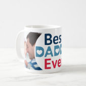 Bester Papa je. Funny Foto Collage Kaffeetasse (Vorderseite Links)