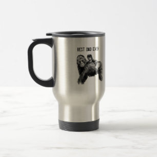 Bester Papa je Gorilla mit Baby Reisebecher