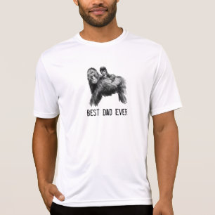 Bester Papa je Gorilla mit Baby T-Shirt