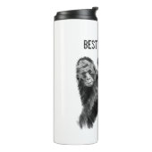 Bester Papa je Gorilla mit Baby Thermosbecher (Nach links gedreht)