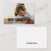 Bester Papa je! Grußkarte Personalisiert Mitteilungskarte (Vorne/Hinten)