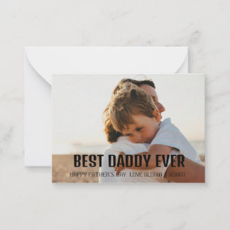 Bester Papa je! Grußkarte Personalisiert Mitteilungskarte
