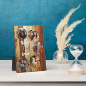 Bester Papa je Holzhintergrund 5 Collage Fotos Fotoplatte (Seite)