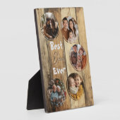 Bester Papa je Holzhintergrund alt Fotoplatte (Seite)