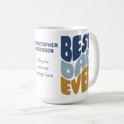 Bester Papa je Kaffeetasse (VorderseiteRechts)