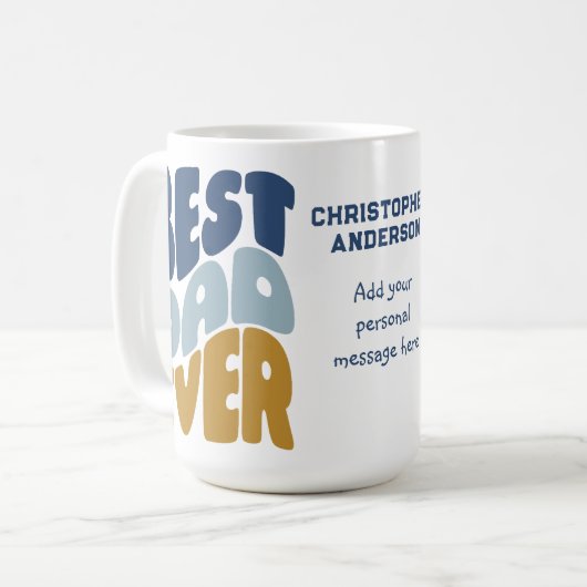 Bester Papa je Kaffeetasse (Vorderseite Links)