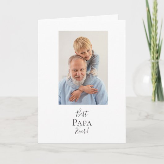 Bester Papa je! Karte (Vorderseite)