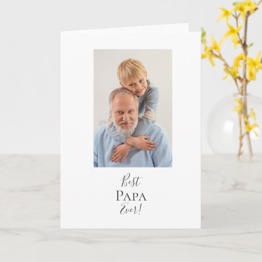 Bester Papa je! Karte (Gelbe Blume)