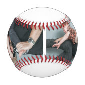 Bester Papa je modernes Drehbuch 2 Foto Baseball (Rückseite)