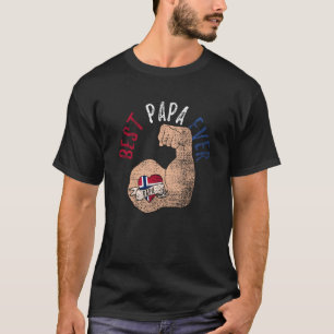 Bester Papa-je-Norwegischer Vater-Tag Vintag T-Shirt