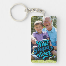 Bester Papa je | Opa-Foto Schlüsselanhänger