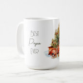 Bester Papa je Retro LKW mit Weihnachtsbaum Kaffeetasse (Vorderseite Links)