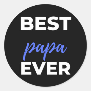 Bester Papa je Runder Aufkleber