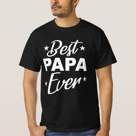 Bester Papa je T-Shirt (Vorderseite)
