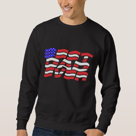 Bester Papa je US-Flagge Sweatshirt (Vorderseite)