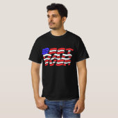 Bester Papa je US-Flagge T-Shirt (Vorne ganz)