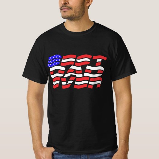Bester Papa je US-Flagge T-Shirt (Vorderseite)
