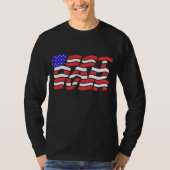 Bester Papa je US-Flagge T-Shirt (Vorderseite)