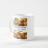 Bester Papa je Vatertag 5 FotoCollage Kaffeetasse (Vorderseite Links)