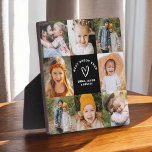 Bester Papa je Vatertag FotoCollage Fotoplatte<br><div class="desc">Die Foto Collage Plaque zum Besten Papa je Vater ist ein bedeutendes und personalisiertes Geschenk, das dem Vater zeigt, wie sehr er geliebt ist. Diese Tafel enthält eine benutzerdefinierte Collage mit Fotos, in der Sie wertvolle Erinnerungen aus der Familie hochladen können, um einen berührenden Sake zu erstellen. Das stilvolle Design...</div>