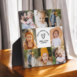 Bester Papa je Vatertag FotoCollage Fotoplatte<br><div class="desc">Die Foto Collage Plaque zum Besten Papa je Vater ist ein bedeutendes und personalisiertes Geschenk, das dem Vater zeigt, wie sehr er geliebt ist. Diese Tafel enthält eine benutzerdefinierte Collage mit Fotos, in der Sie wertvolle Erinnerungen aus der Familie hochladen können, um einen berührenden Sake zu erstellen. Das stilvolle Design...</div>
