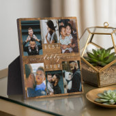 Bester Papa je Vatertag Geschenk Foto Woodgrain Fotoplatte