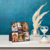 Bester Papa je - Vatertag Holzfoto Collage Fotoplatte (InSitu)