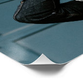 Bester Papa je Wir Liebe Sie Glossgedicht Poster (Ecke)